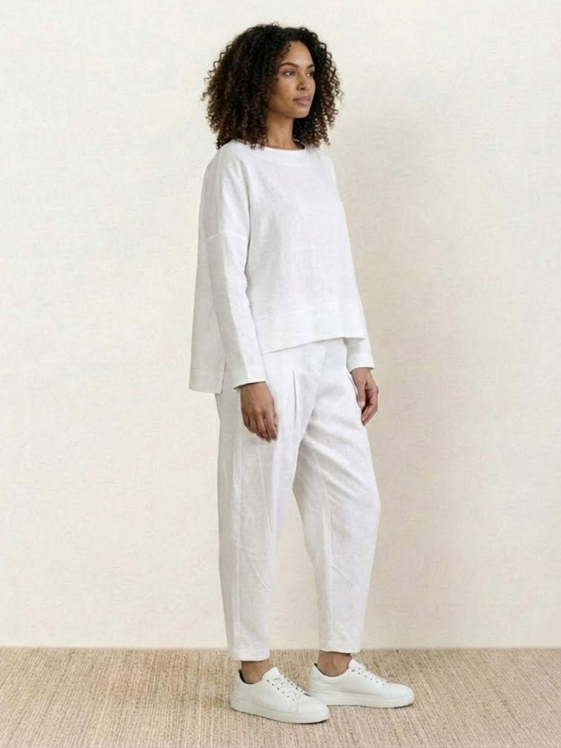 woman wearing All-Day Comfort 2-Piece Outfit Set in lightweight breathable fabric for versatile stylish wear