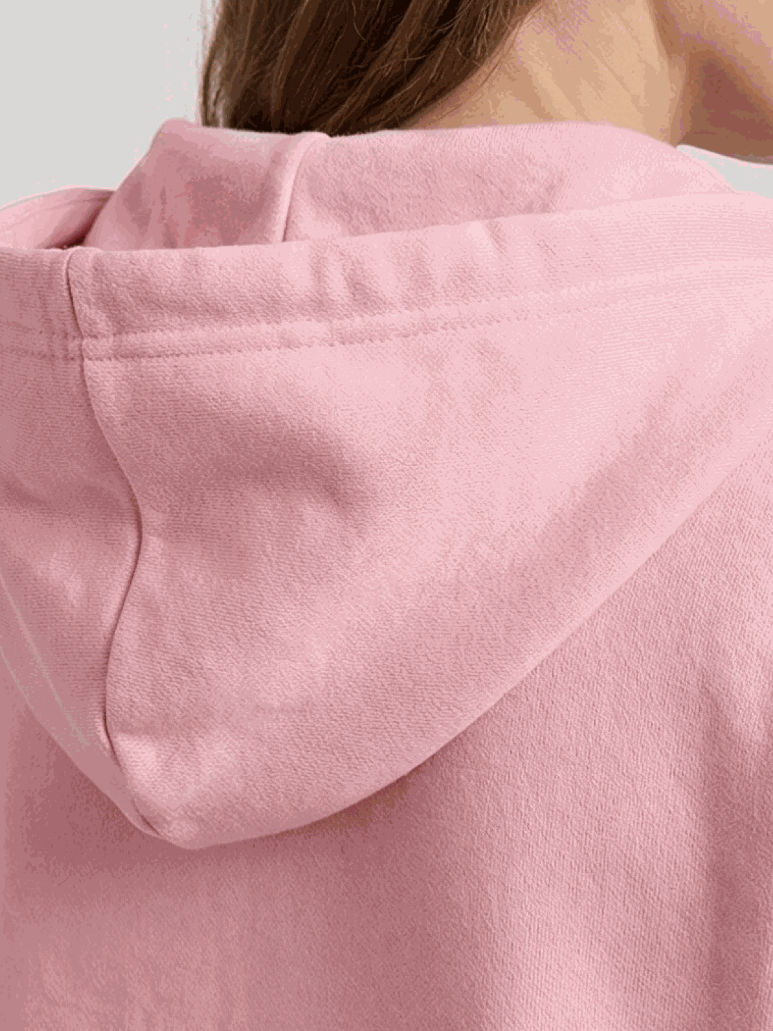 Oversized long zip sweatshirt hoodie with fleece lining and front pockets for cozy layering