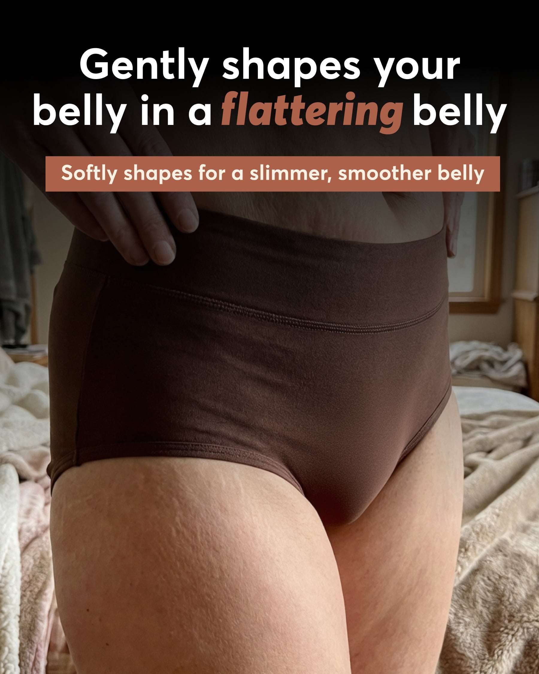 Still Her Motion™ ActiveFlex leakproof underwear 5-pack with stretchy nylon-spandex body and absorbent cotton-lined gusset