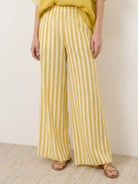 Striped wide-leg co-ord set with oversized top and palazzo pants in multiple colors