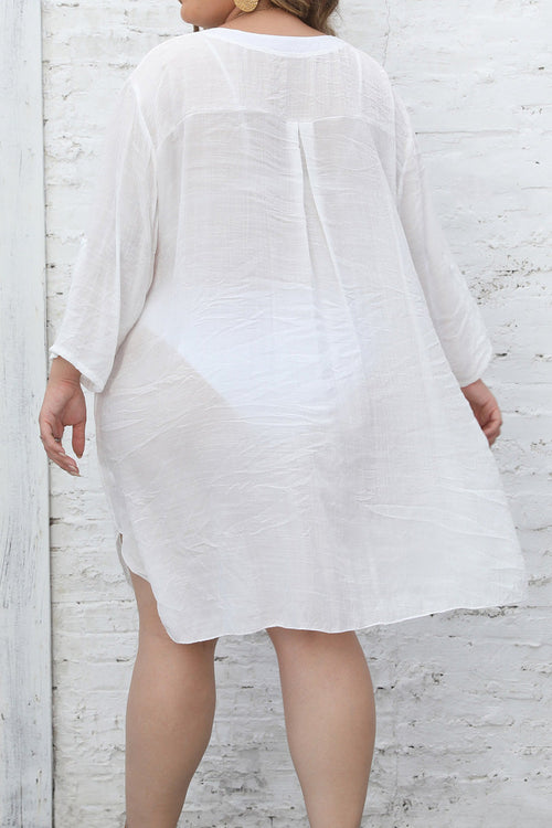 Naturally Beautiful: Airy V-neck Tunic