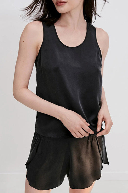 Essentials Mulberry Silk  Tank & Shorts Set