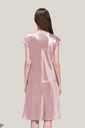 Mulberry Silk V-Neck Nightgown