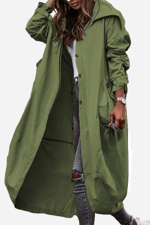 Travel-Friendly Hooded Coat