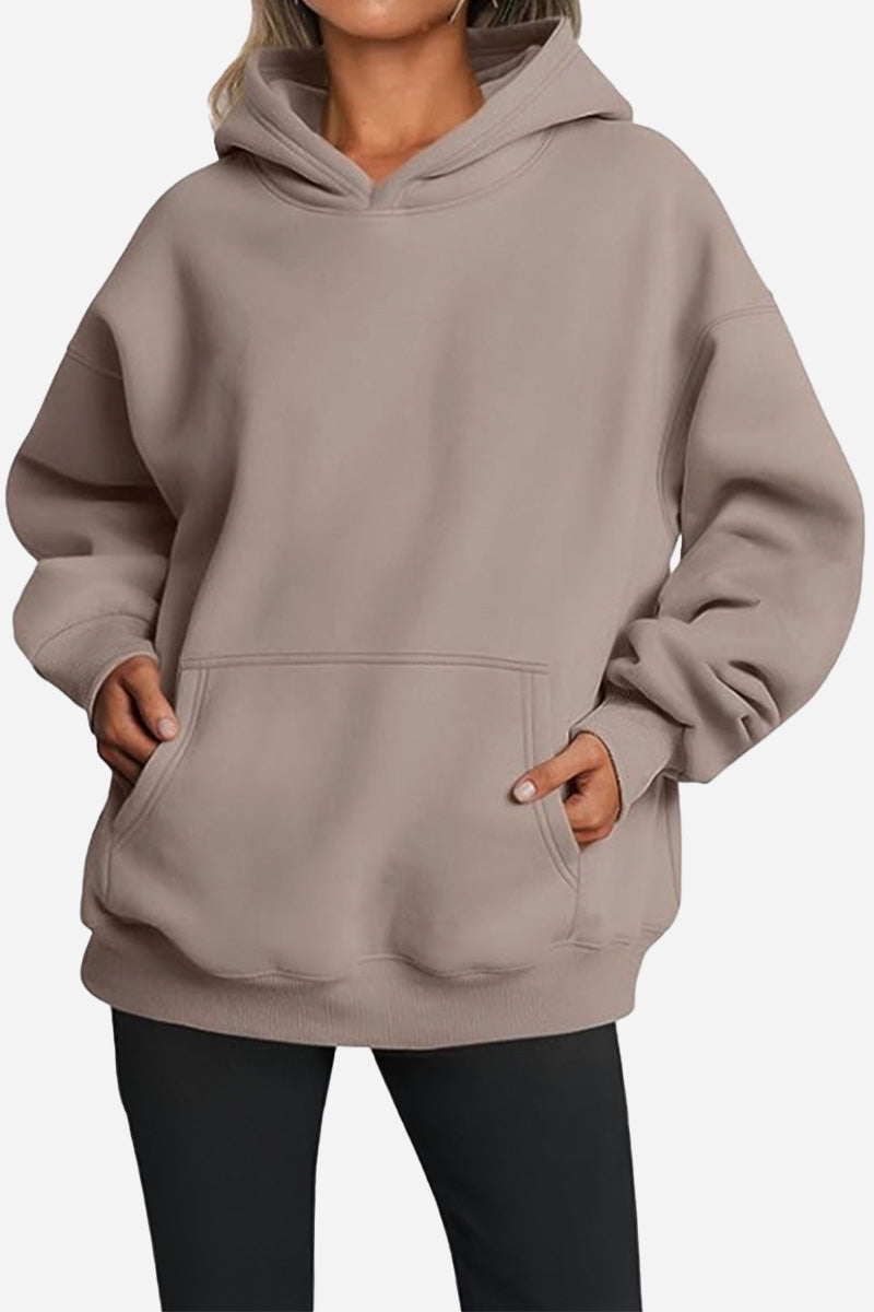 Oversized Fleece-Lined Hoodie