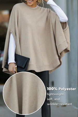 Elegant Poncho Pullover