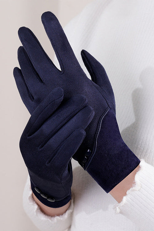 One Size SmartTouch Suede Gloves