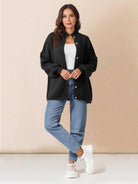 Oversized button-front knit cardigan with balloon sleeves and gold-tone buttons