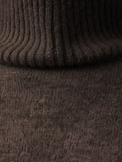 Soft-knit turtleneck two-piece set with relaxed fit and wide-leg pants