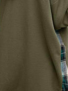 CloudKnit Oversized Hooded Shacket in textured waffle knit with button-front and drawstring hood