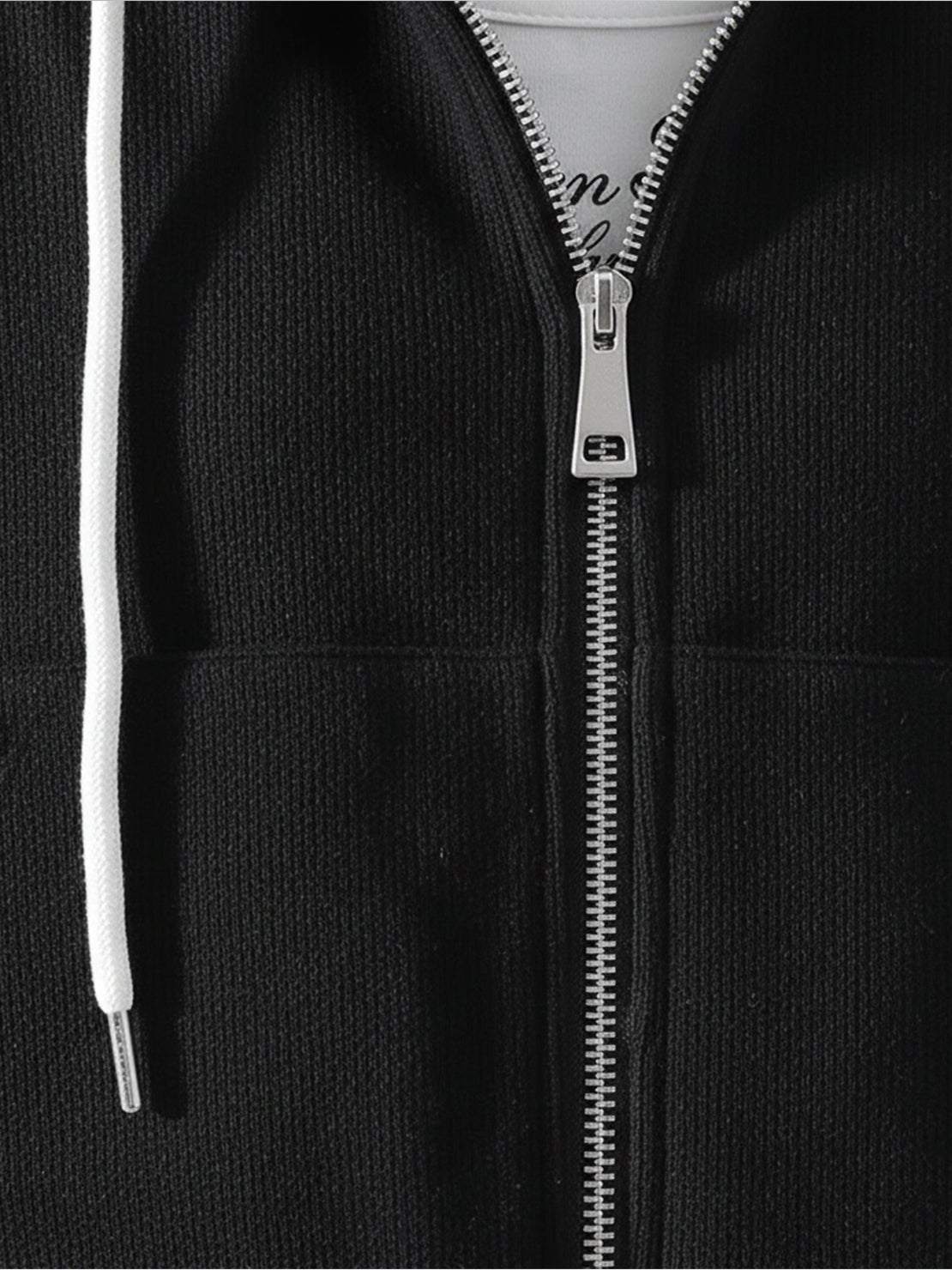 Chenille zip-up hoodie and wide-leg pants loungewear set in soft fabric with drawstring waist and pockets