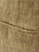 Lightweight 100% linen yarn-dyed vest with button front and welt pockets