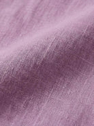 White 100% linen two-way button blouse with Peter Pan collar and cap sleeves