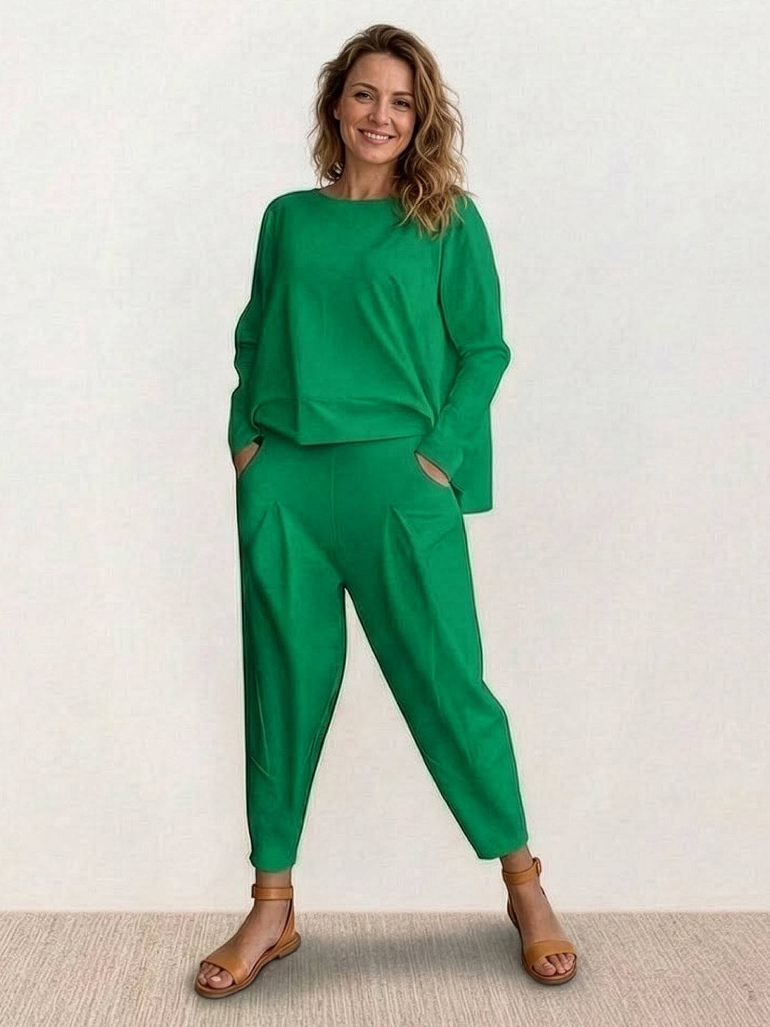 All-Day Comfort 2-Piece Outfit Set in lightweight breathable fabric for versatile stylish wear