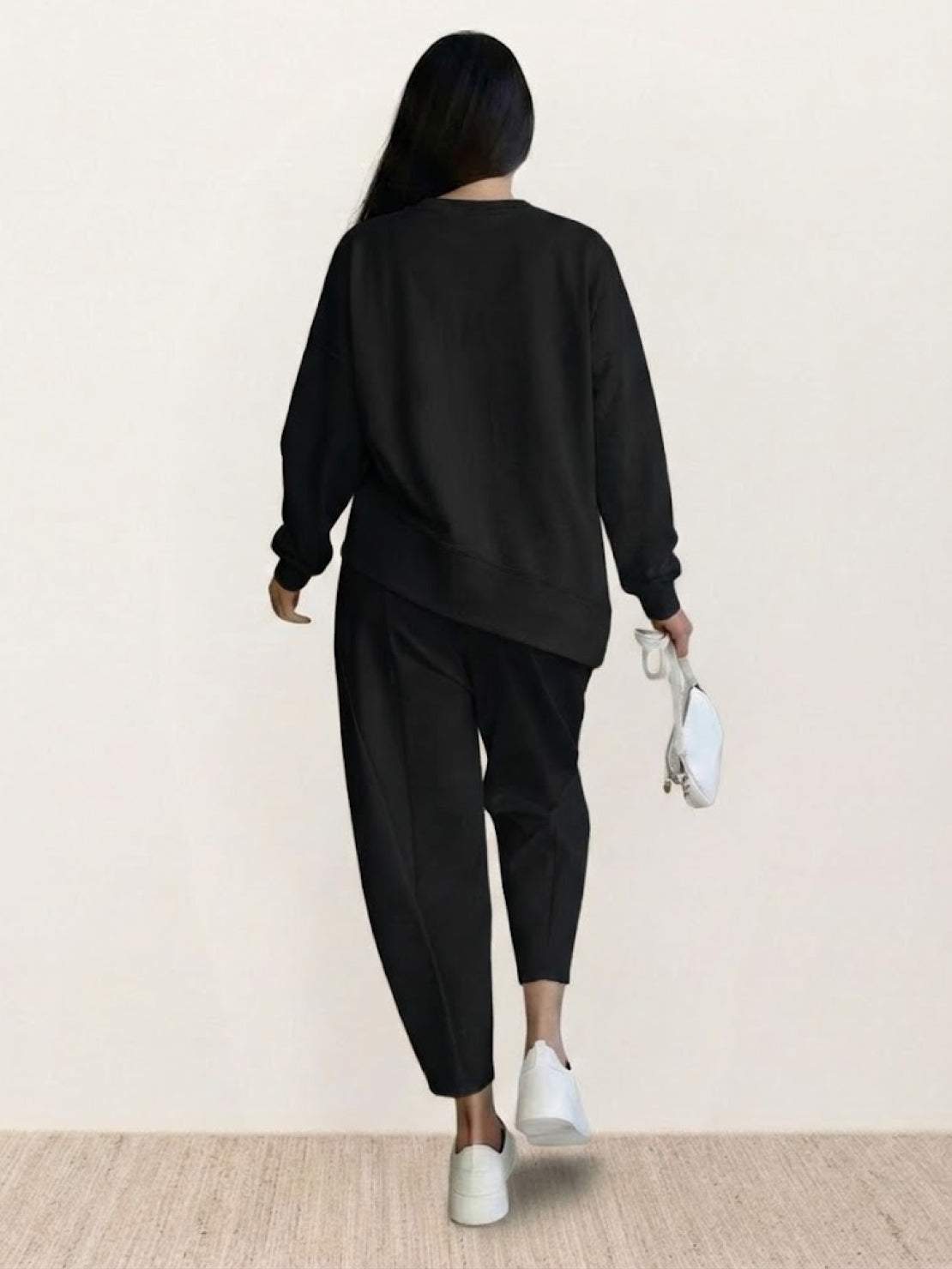 Woman wearing All-Day Comfort 2-Piece Outfit Set in lightweight breathable fabric