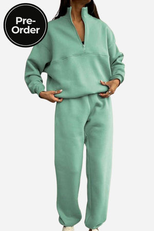 Athleisure at its Finest: Cotton-Blended Two-Piece Tracksuit