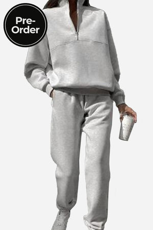 Athleisure at its Finest: Cotton-Blended Two-Piece Tracksuit