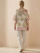 Coastal Comfort Linen two-piece set with lace details and breathable fabric