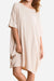 Nude Oversized Premium Linen Ovoid Dress