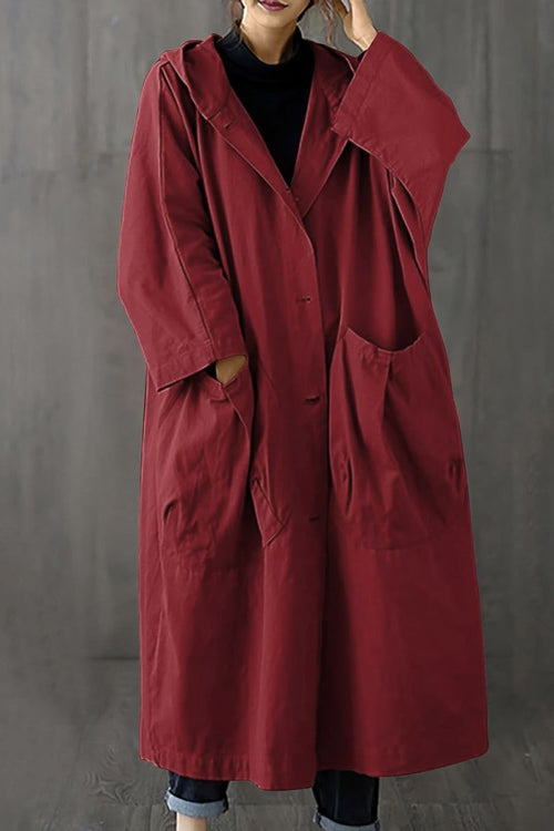 One Size Fits All Oversized Water Resistant Windbreaker Jacket