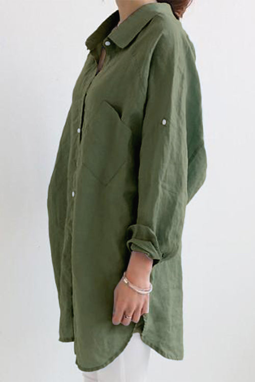 Oversized Linen Shirt