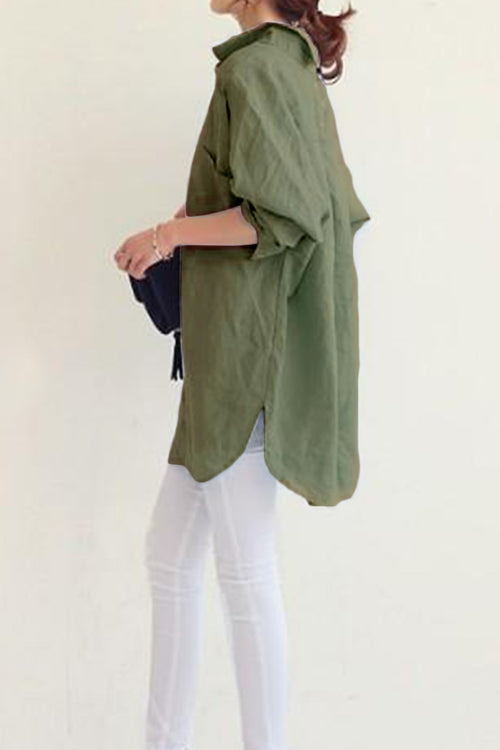 Oversized Linen Shirt