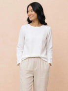 Retro Monochrome style top with vintage design elements