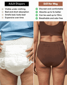 5-pack Still Her Motion™ ActiveFlex leakproof underwear with nylon-spandex body and cotton-lined crotch for all-day comfort