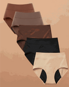 Still Her Motion™ ActiveFlex leakproof underwear 5-pack with high-stretch nylon-spandex and cotton-lined gusset