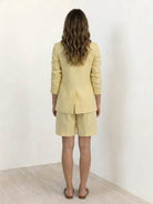 Stylish blazer and shorts two-piece set for elegant, comfortable wear